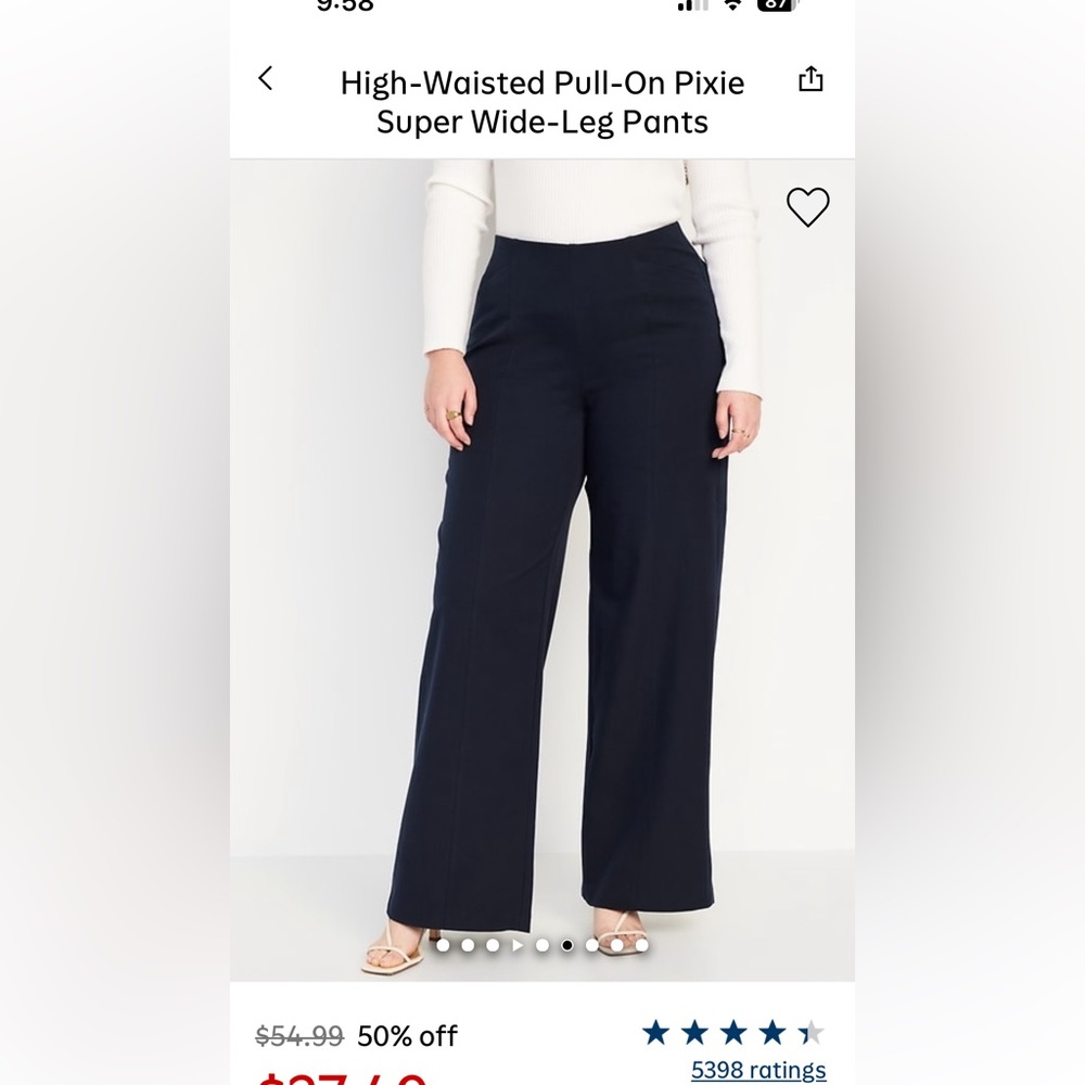 Old Navy Dark Blue Pixie Pants